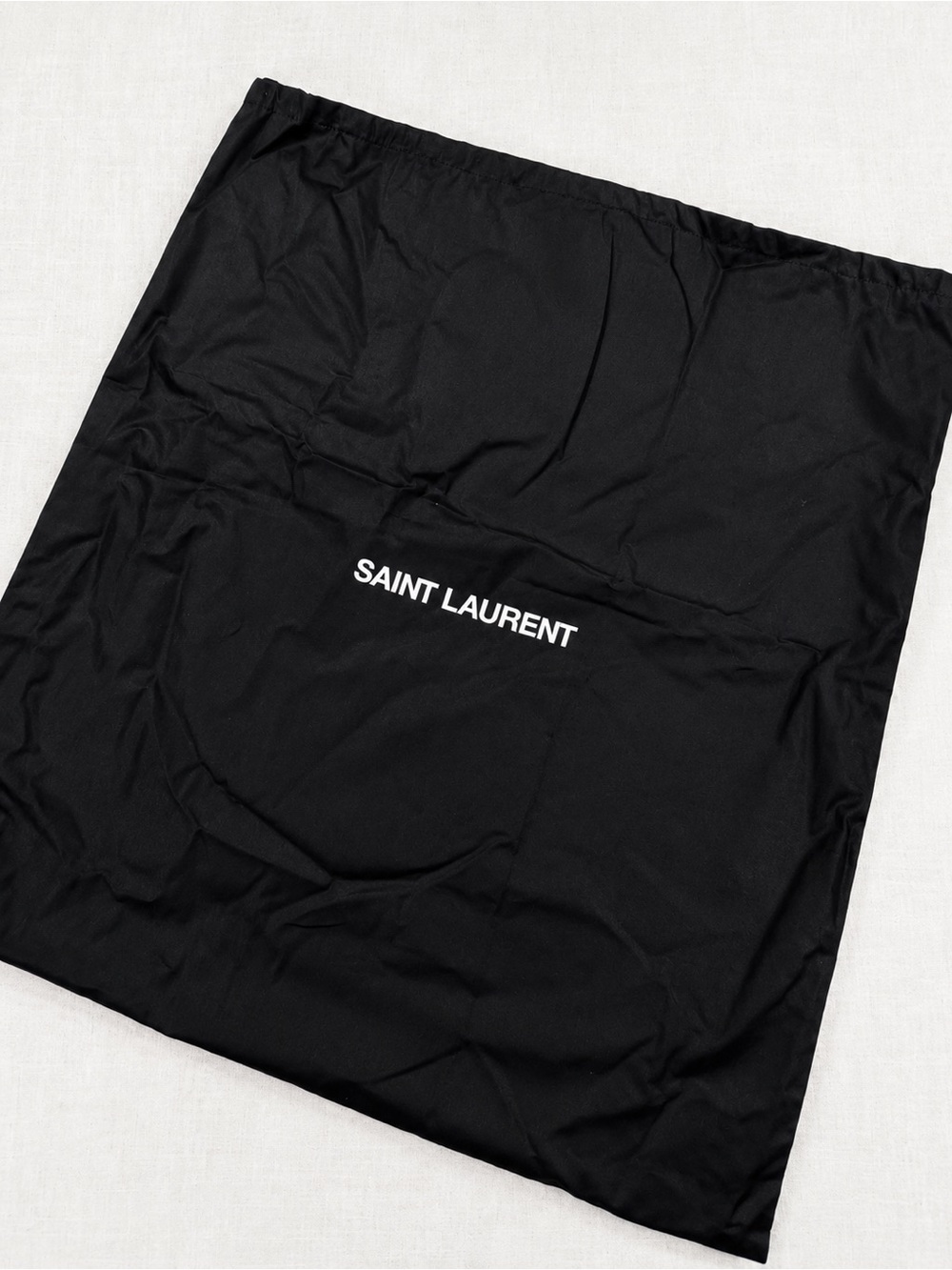 Saint Laurent Black Dust Bag Large 18” x 23” Drawstring Designer Storage Cover
